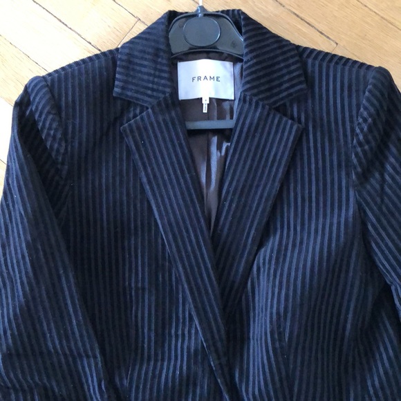 Frame Velvet/Cotton Blazer. Size 4. - Picture 5 of 7